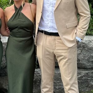 Park and fifth cooper dress dark olive